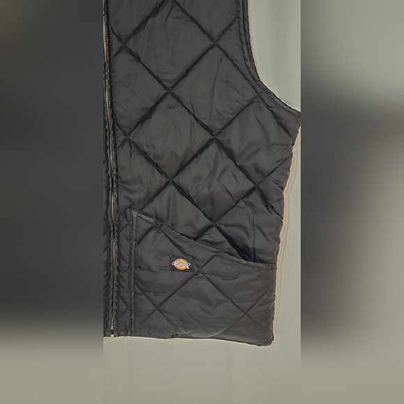 Dickies TE242 Diamond Quilted Nylon Vest Black, EUC!! - Picture 4 of 15
